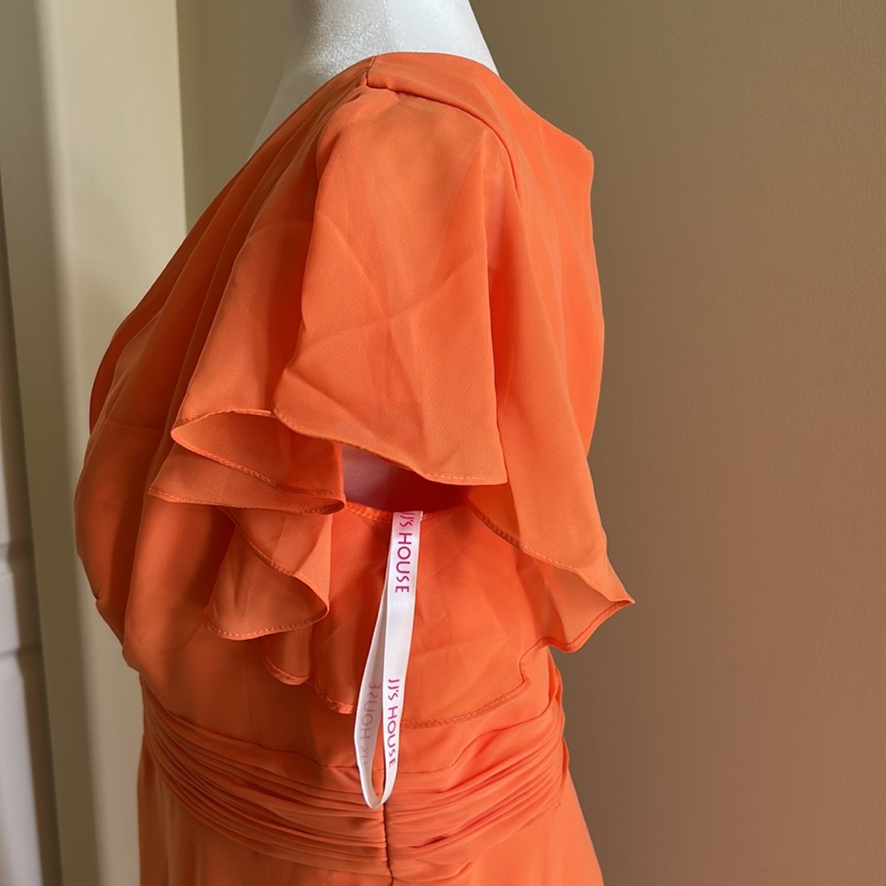 JJ’s House Formal Gown Size 16W Orange Maxi New with Tags - Picture 5 of 14